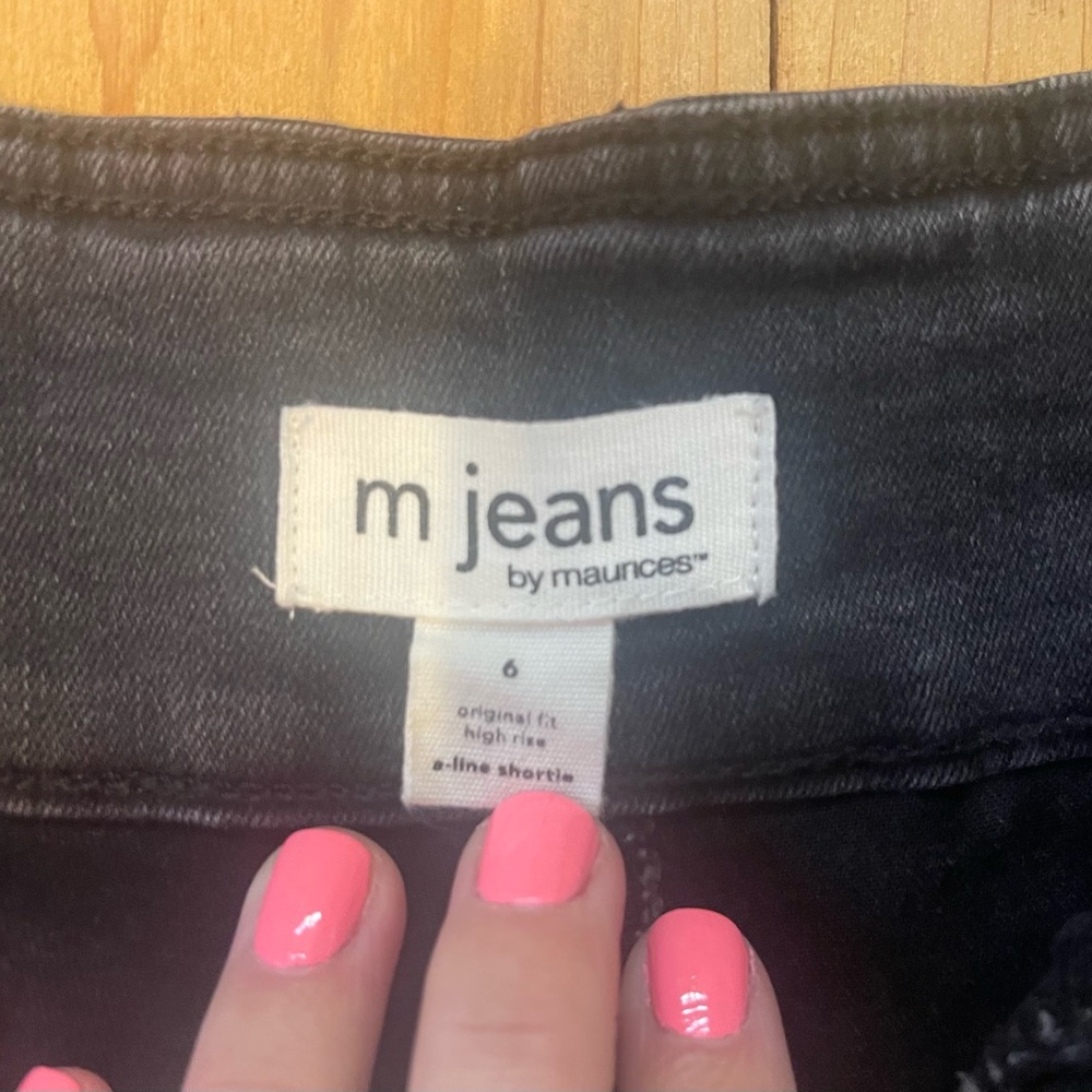 🖤☀️Maurices High Waist Black Denim Shorts - Picture 5 of 5